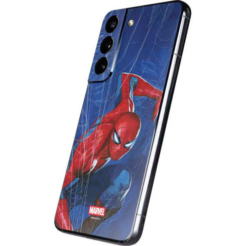 Marvel Spiderman World of Webs Galaxy S22 Plus Skin